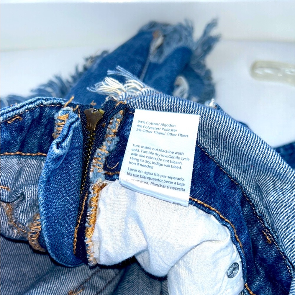 Insane Gene Simple Day - Frayed Detailed Denim Overall
Mini Dress Size Large - Picture 6 of 12